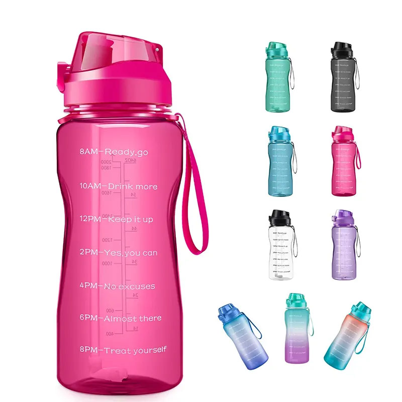 High -quality BPA plastic fitness bottle with custom logo P03-0160 glam camp