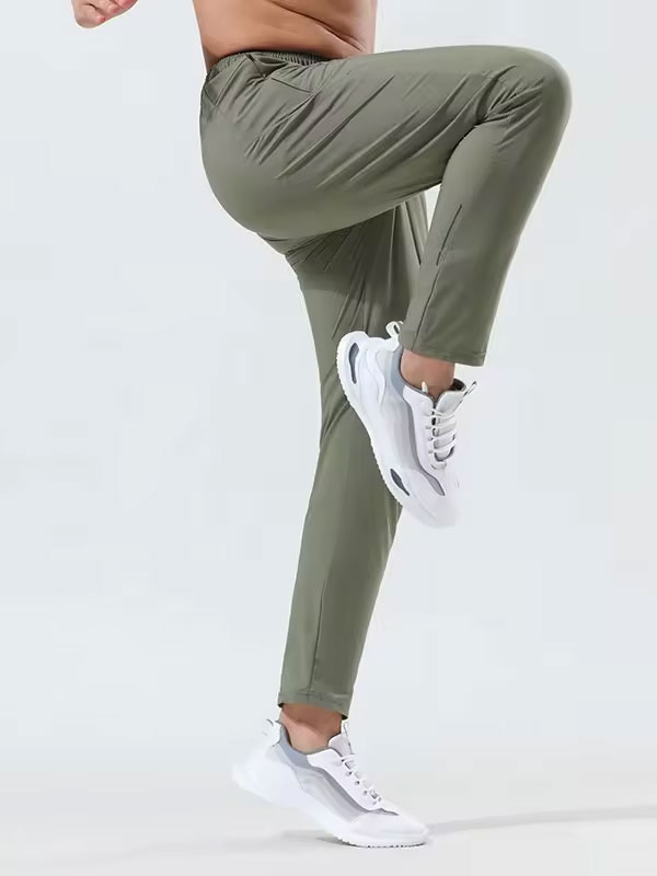 Reflective Men's Zip Up Running Pants