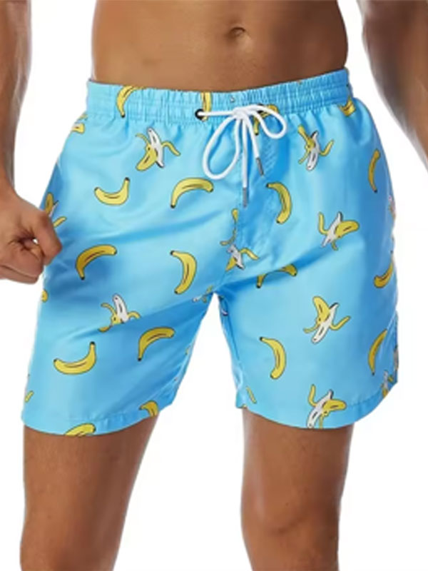 Simple Pineapple Pattern Beach Shorts