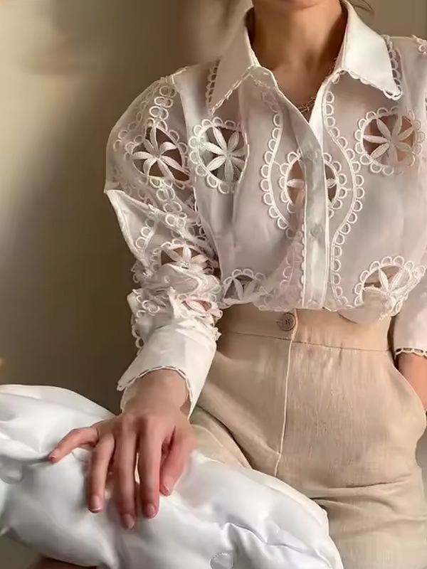 Elegant White Long Sleeve