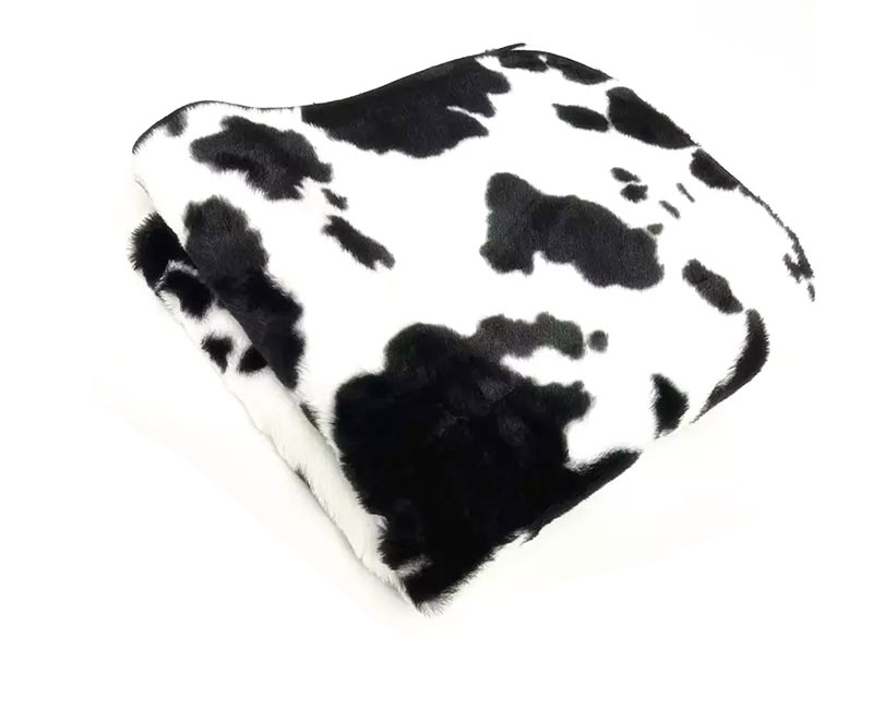Black and white cow print rabbit blanket 1020132