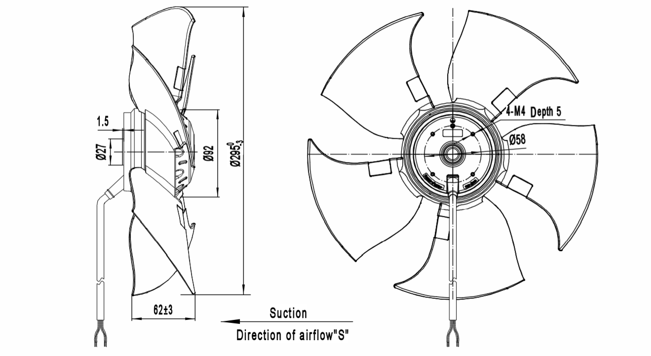 Centrifugal fan, ec fan, axial fan, blower fan, radial fan, EC motor, external rotor motor, DC fan; DC motor; DC brushless motor