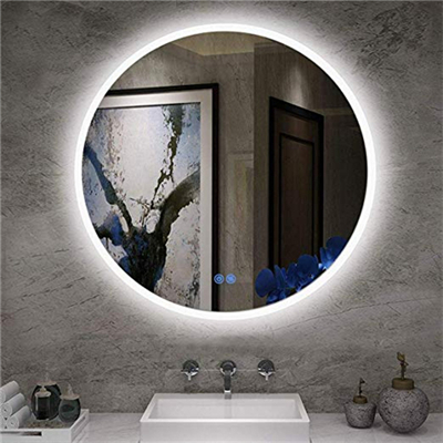 Bathroom Matte Black Framed Mirror With Shelf