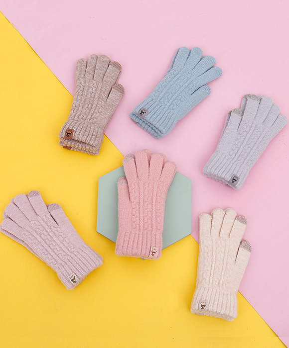 Custom China wool girls gloves