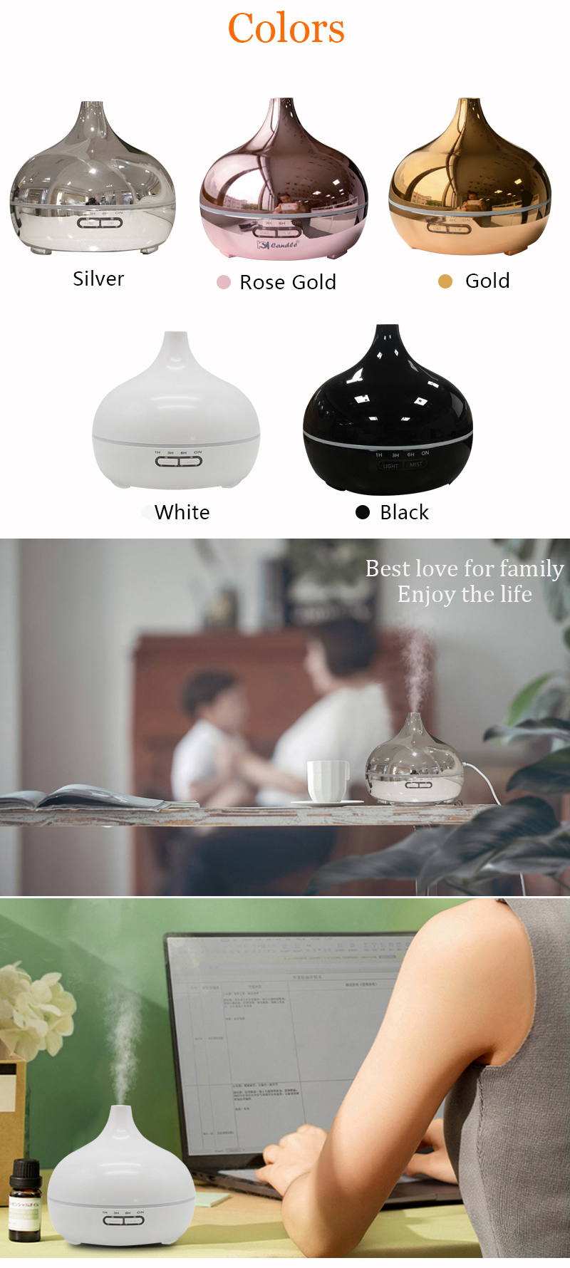 Cordless Electric Wall Essential Oil Diffuser