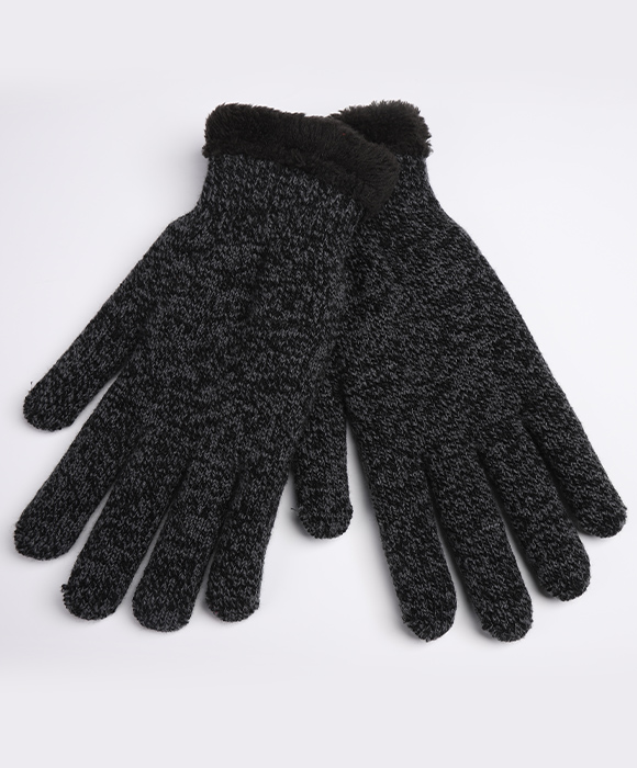 Wool knitted gloves