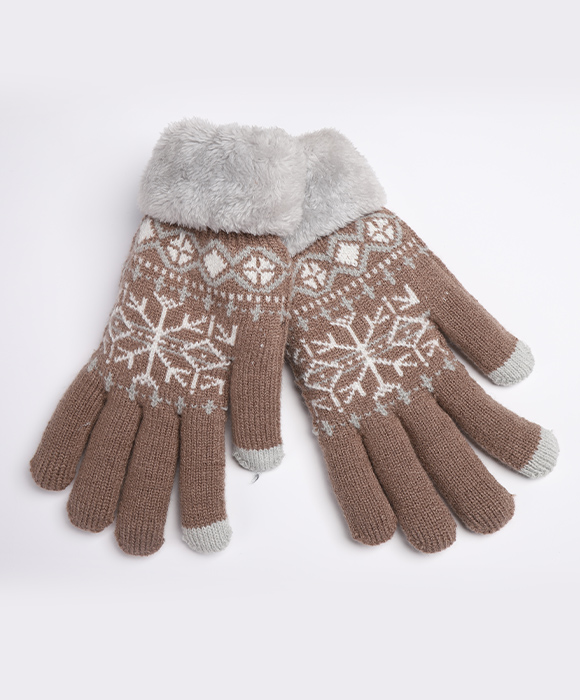 Custom warm knitted gloves