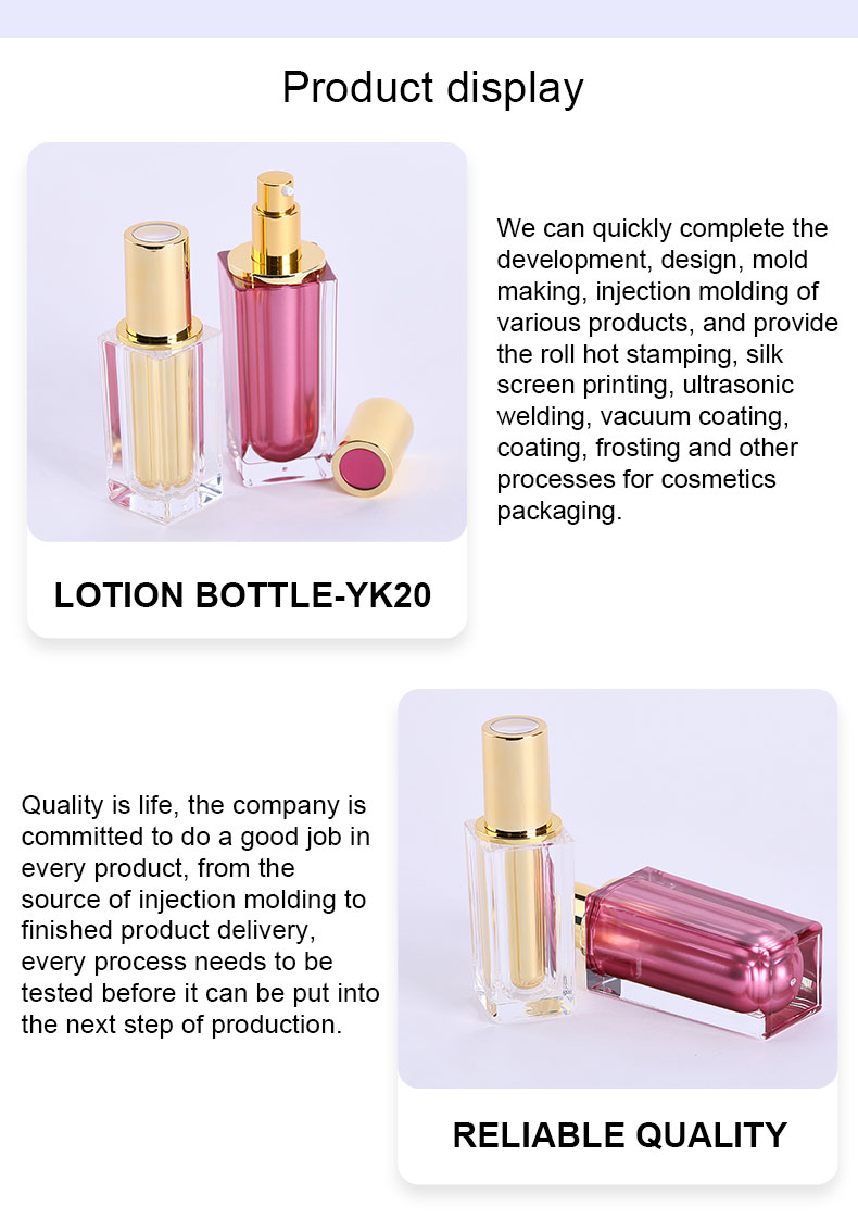 15ml red lotion bottle