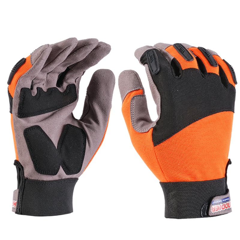 Leather mechanics gloves | Anti-vibration work gloves | Work gloves