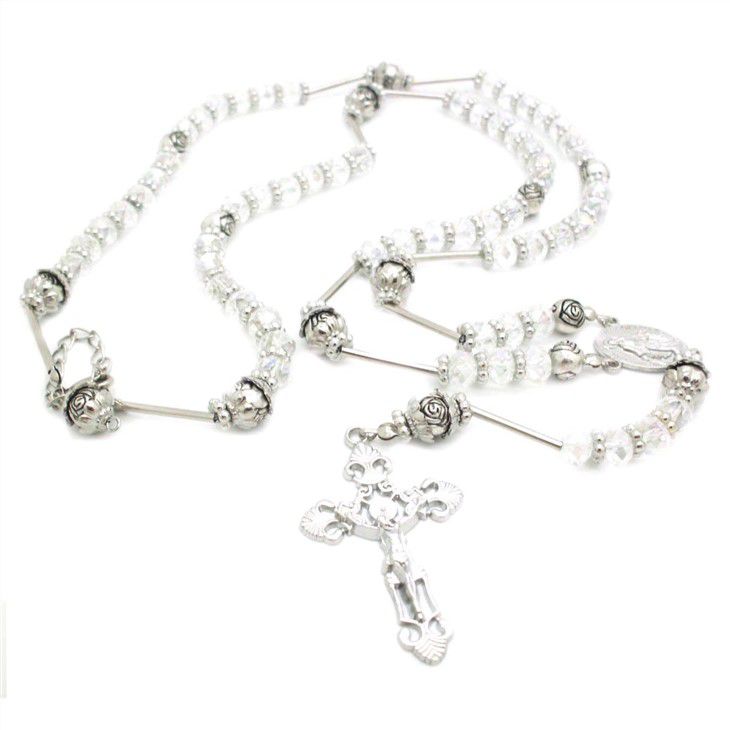 Crystal Glass Rosery Catholic Gifts