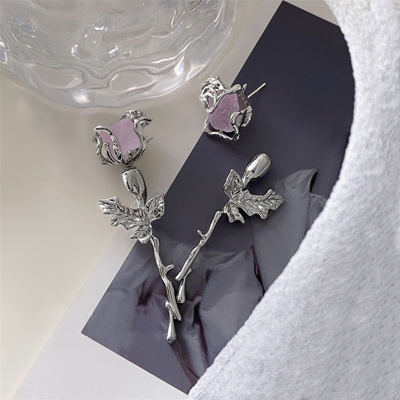 Rose flower stud Earrings