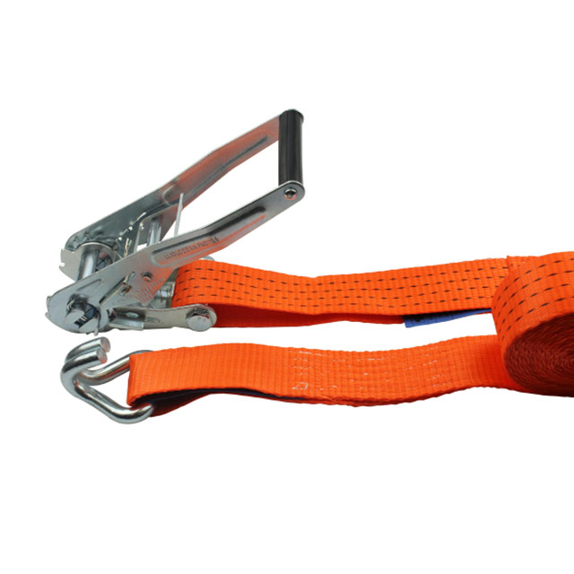 50mm*9m Ratchet Strap with wire J hook-short handle