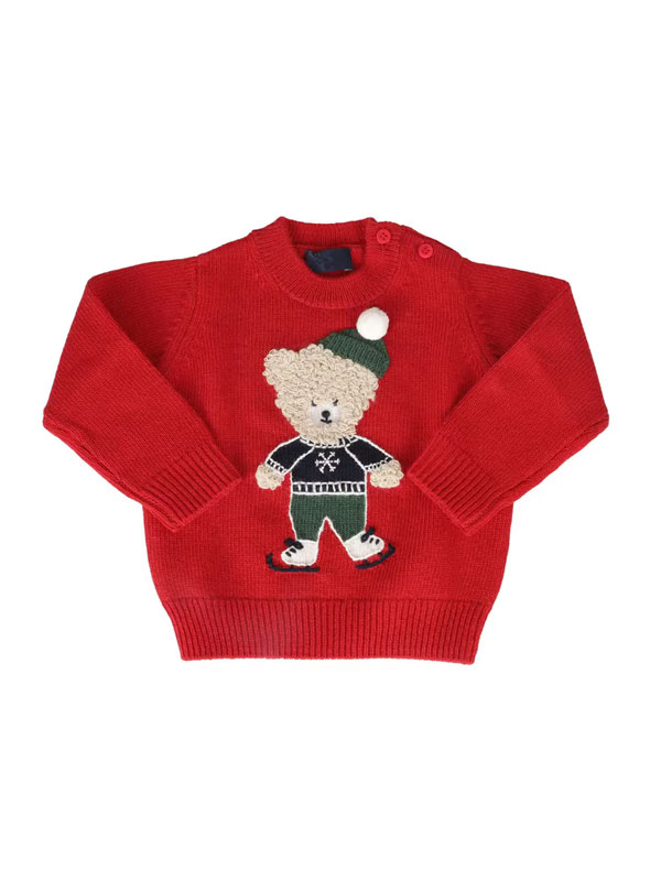Cotton Kids Christmas Pullover Knitted Sweater