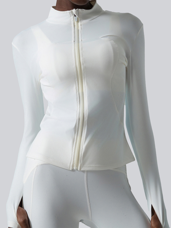 Stretch Stand Collar Workout Jacket
