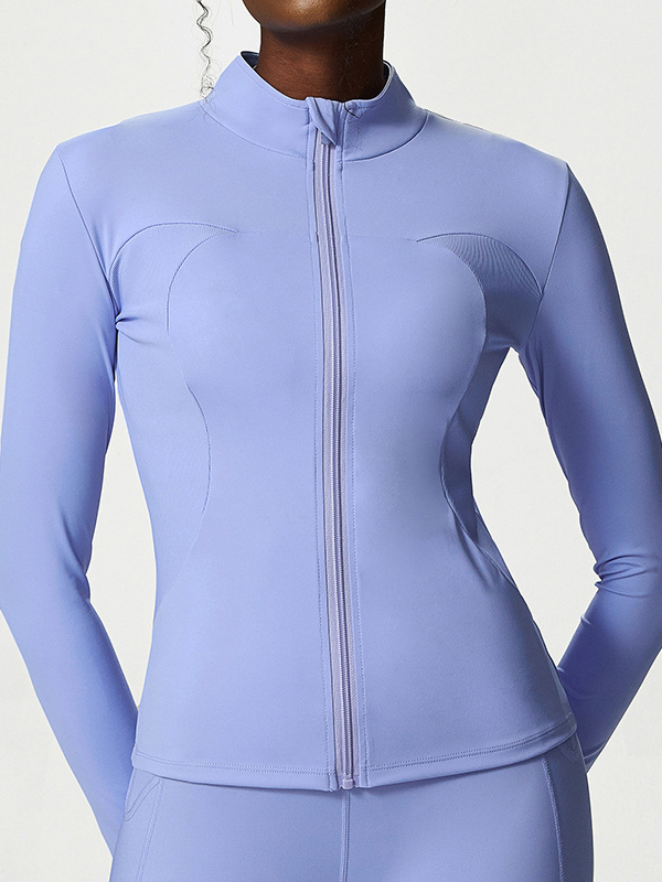 Stretch Stand Collar Workout Jacket