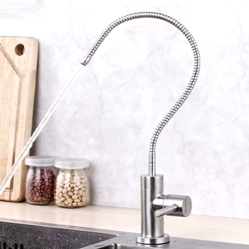 304 stainless steel kitchen faucet universal tube