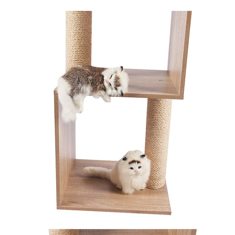 Small cat litter with sisal pole pet product