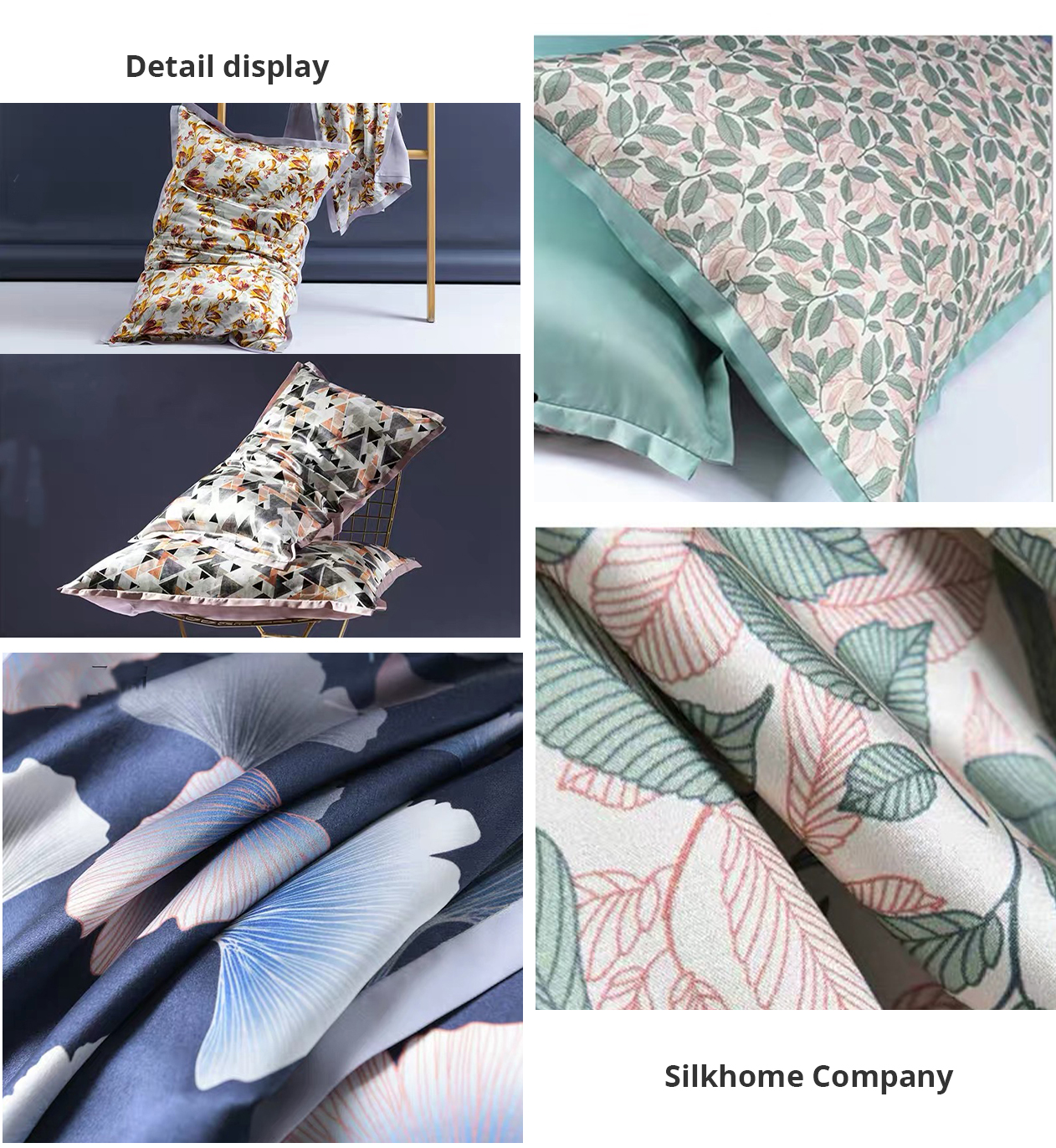 Contrast Silk Pillowcase | Silk Pillowcase | Custom Printed Silk Pillowcase