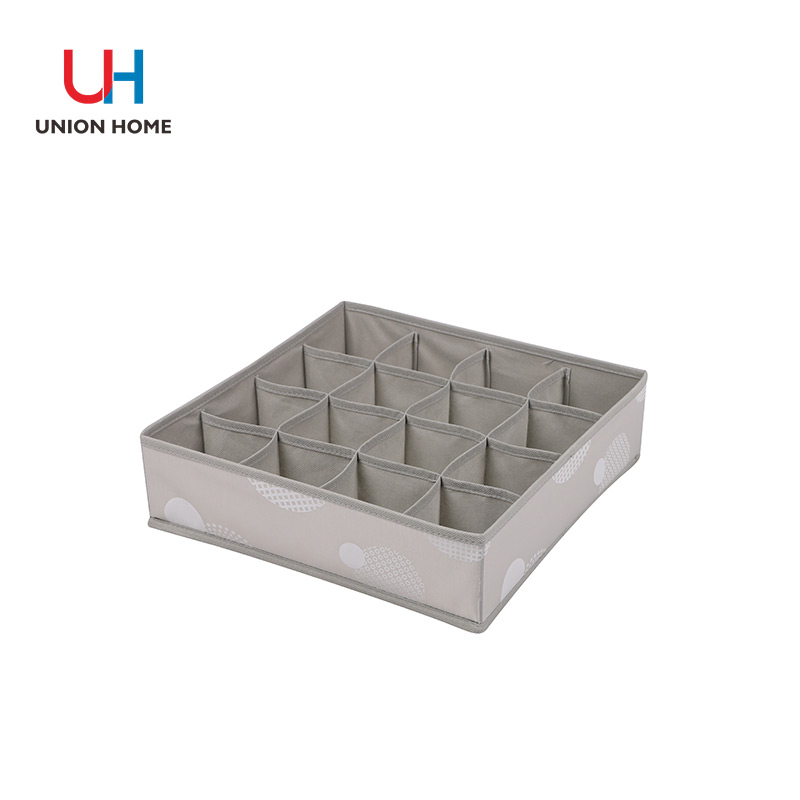Nonwoven printing polyester 16 grids storage box