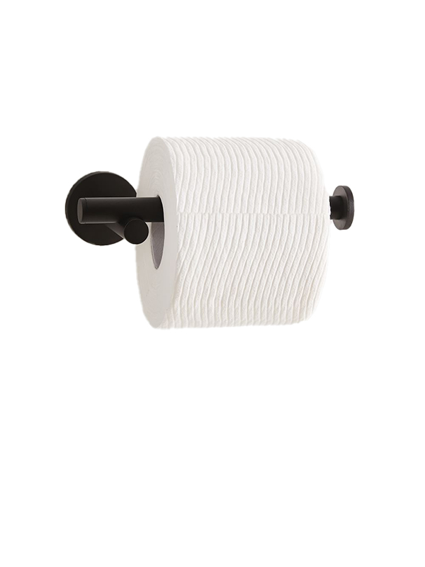 Modern overhang toilet paper holder