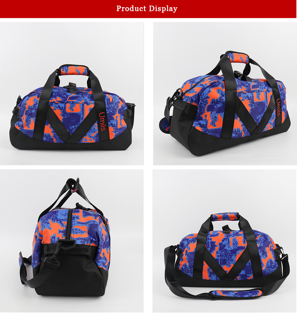 Camouflage Orange Fitness Bag | Fitness Bag OEM | China Fitness Bag