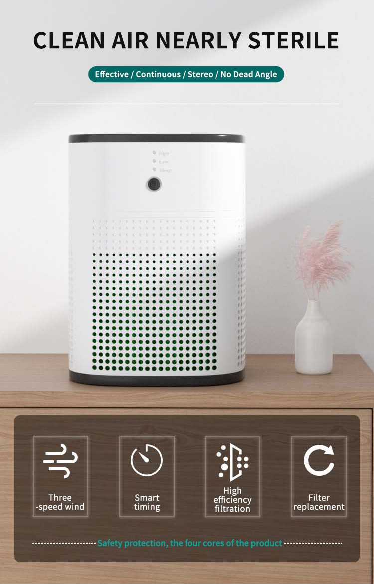 Ultra-quiet Air Purifier | Small Portable Air Purifier | Home Air Purifier