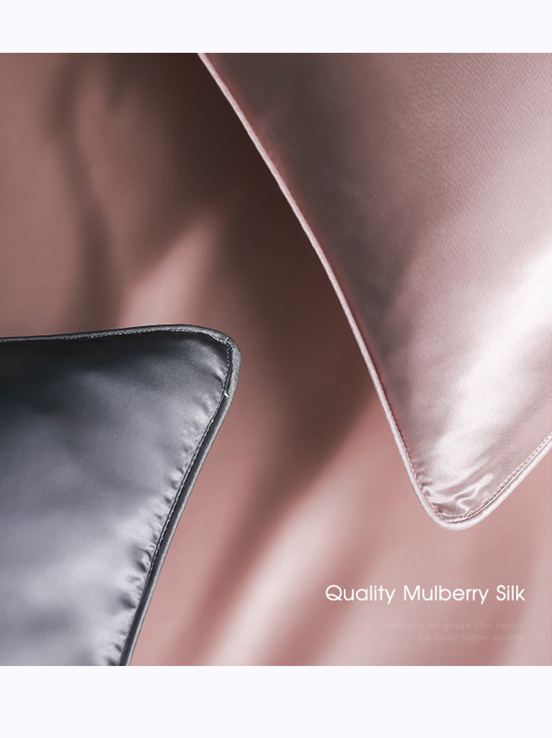 22 Momme Silk Pillowcase Organic Non Toxic | Organic Silk Pillowcase | Non Toxic Silk Pillowcase