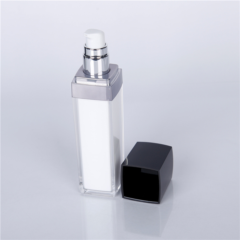 Spray Acrylic Lotion Bottle with black lid