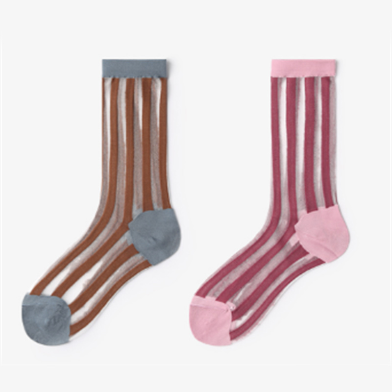 Summer ladies card silk socks silk stockings transparent crystal socks glass stockings