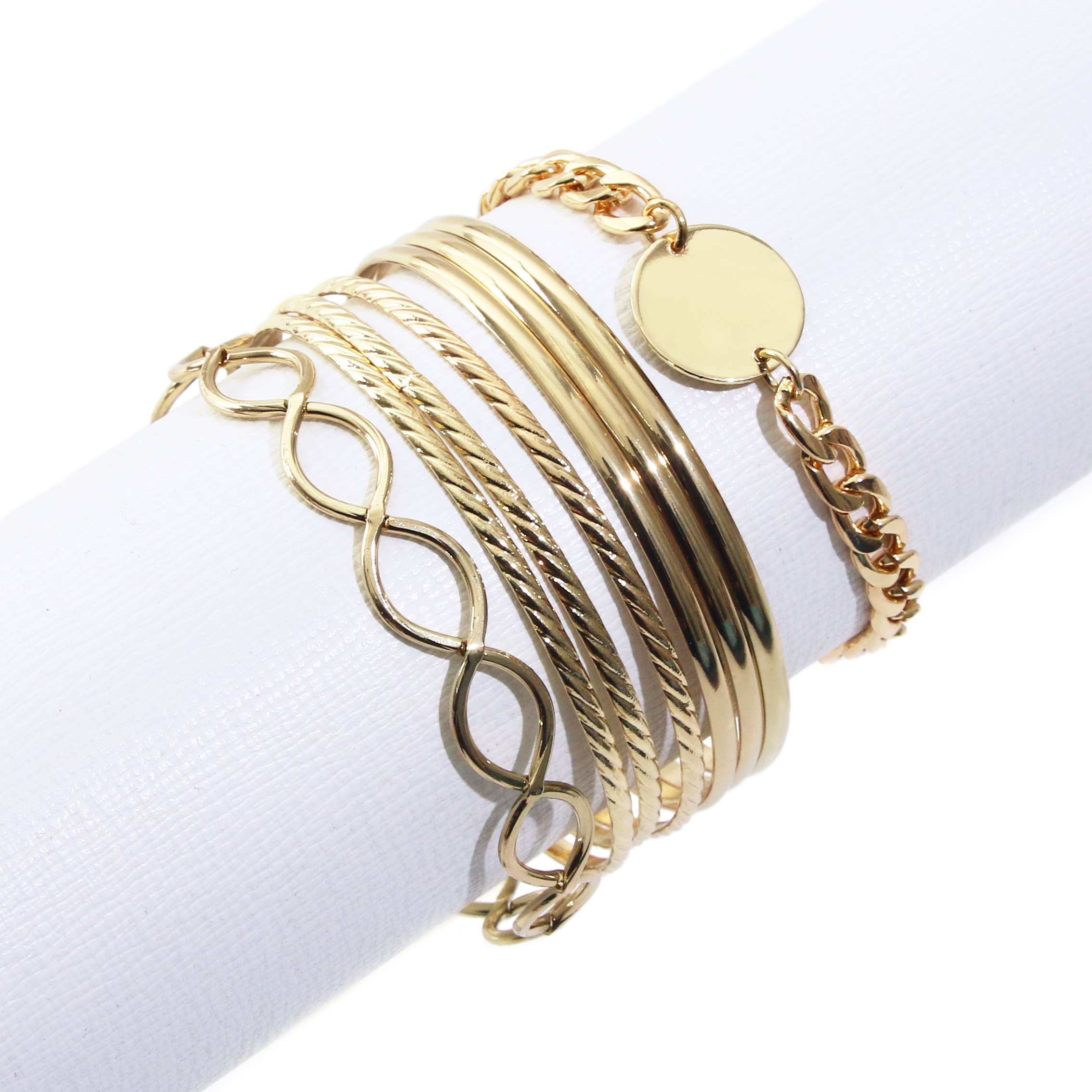 gold metal bangles bracelets set