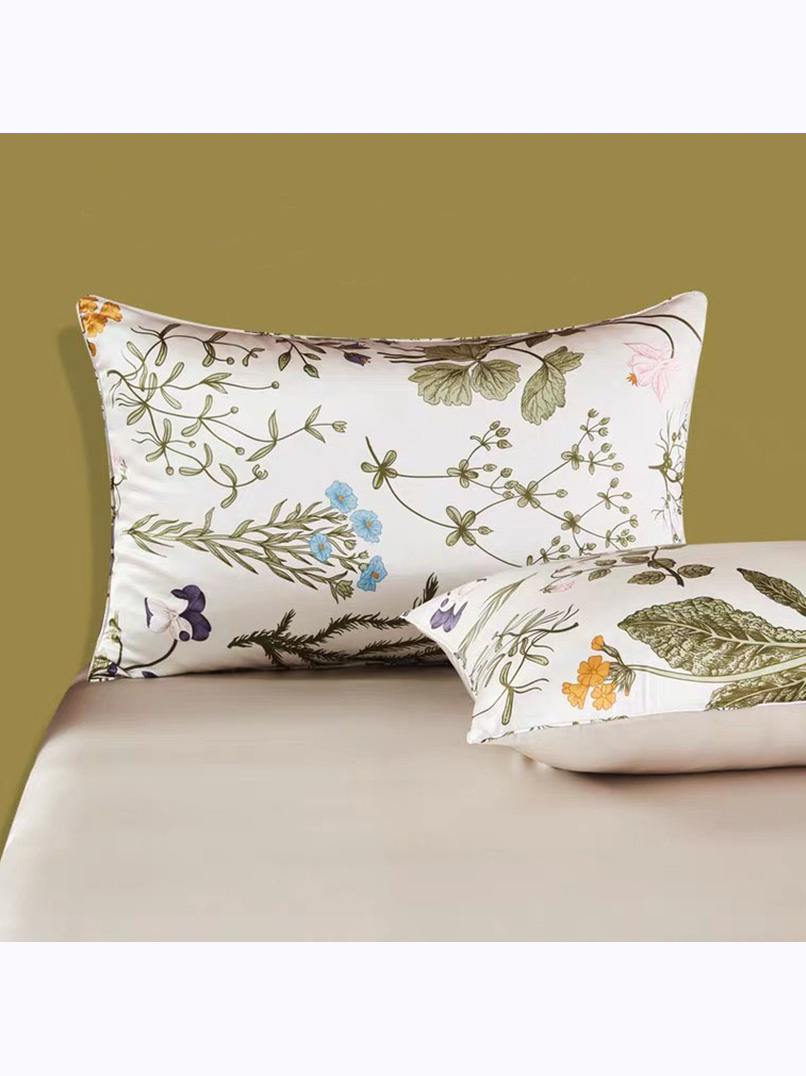Custom Printed Silk Pillowcase Double-Sided Pillowcase | Custom Double-Sided Silk Pillowcase | Silk Pillowcase