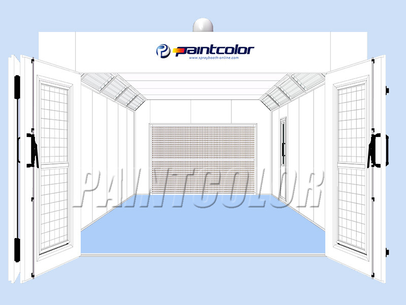 Cross Flow Spray Booth Painting Booth | Painting Booth supplier | China Spray Booth