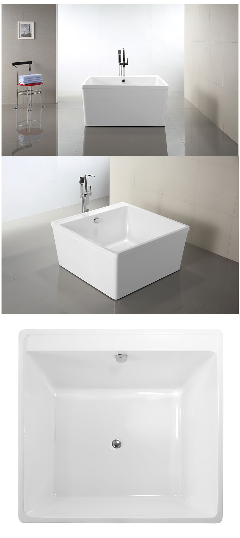 Square shape Freestanding bathtub manufacturers