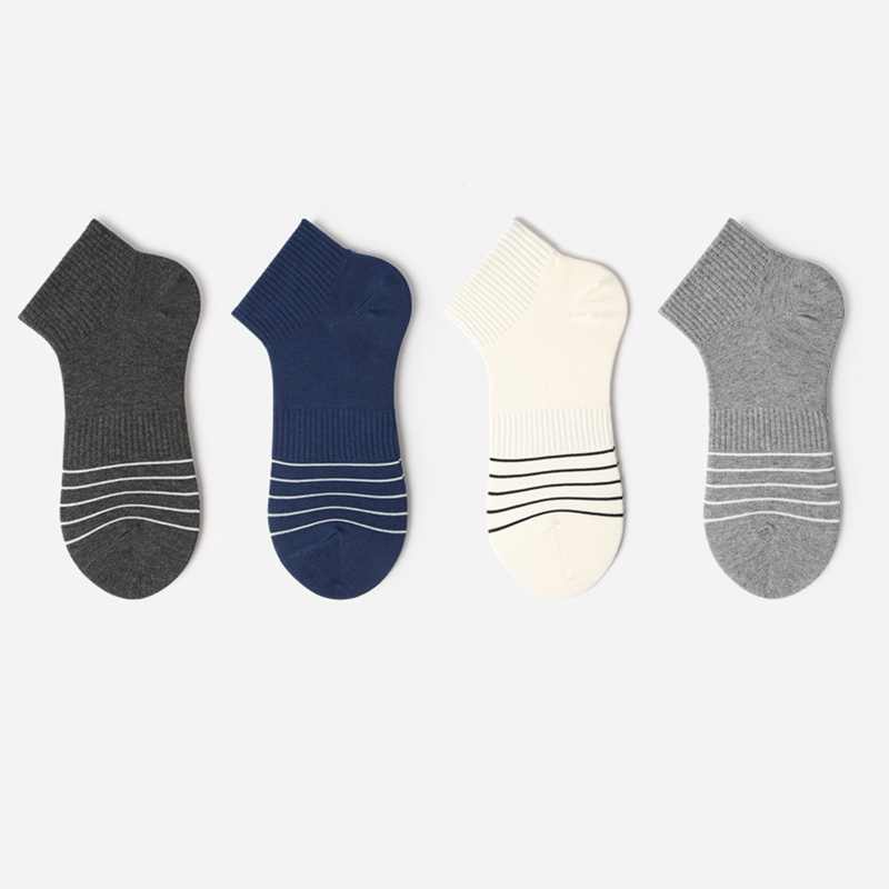 Llight weight comfortable cotton anti-bacterial ankle fashion design men business sport socks