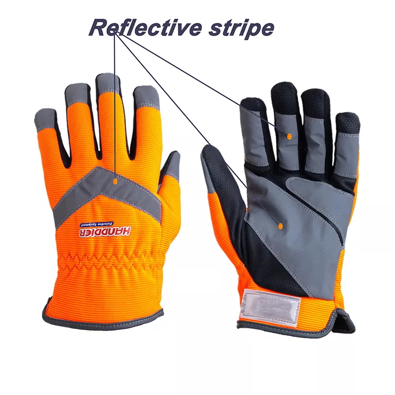 Reflective Strip Traffic Glove