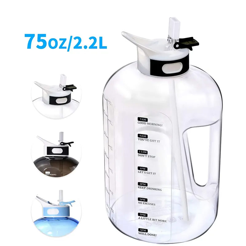 Gym plastic sublimation and leak -proof bisphenol A portable kettle gallon bottle P03-0260 glam camp