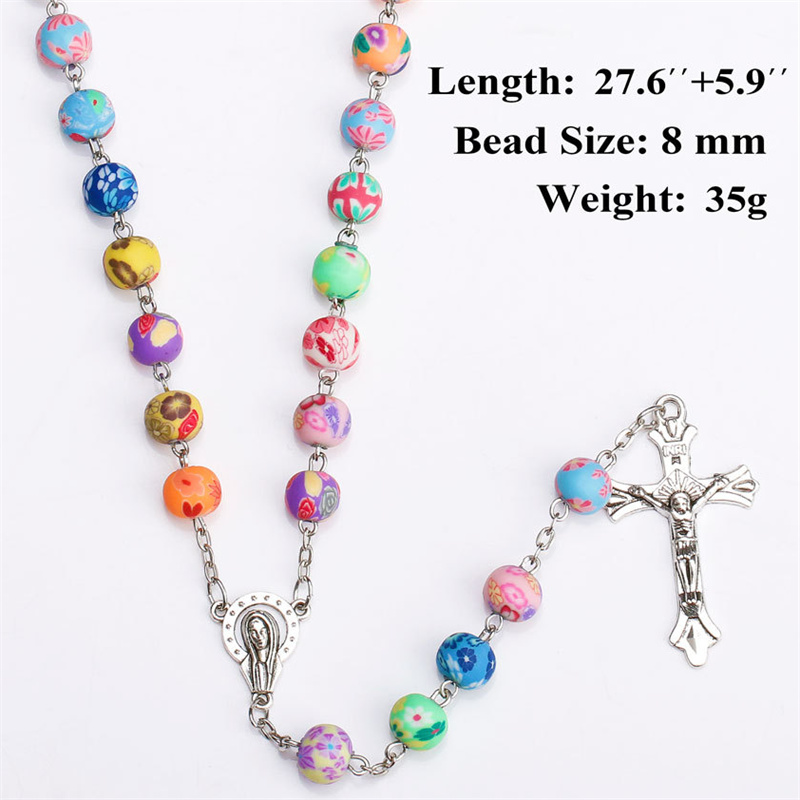 Colorful Beads Long Chain Rosary