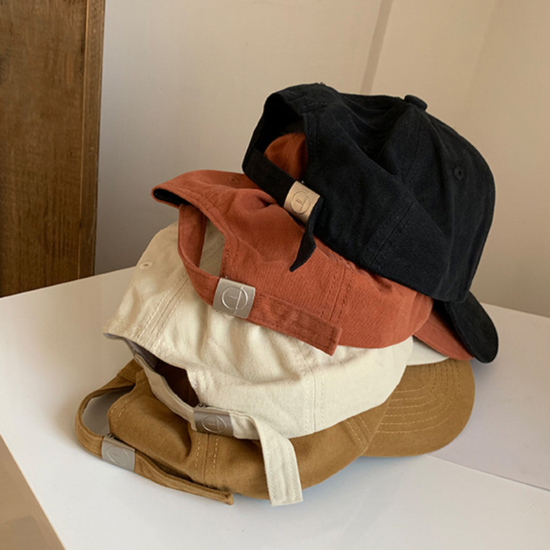 Solid Color Cotton Sports Caps Hats