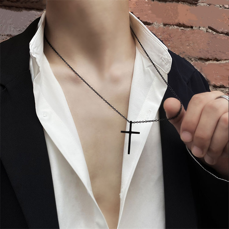 Punk Cross Pendant Necklace