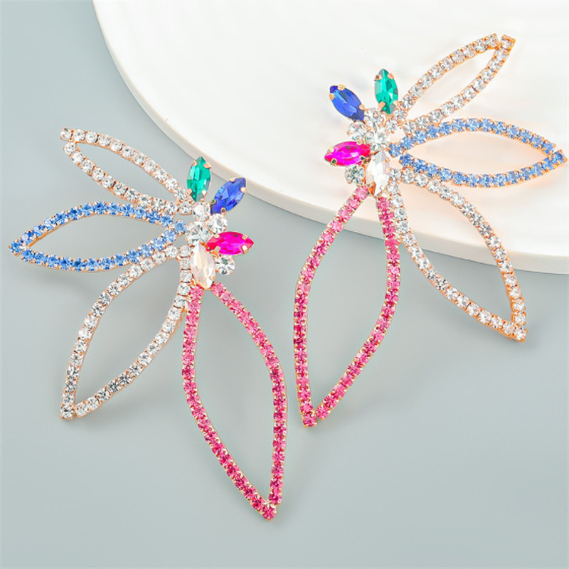 Butterfly Flower Stud Earrings    