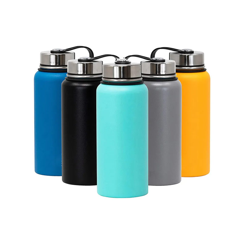 Double-layer wide-mouth thermos bottle outdoor sports custom stainless steel water bottle SX0574 glam camp