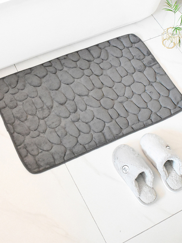 Light luxury simple bathroom absorbent floor mat