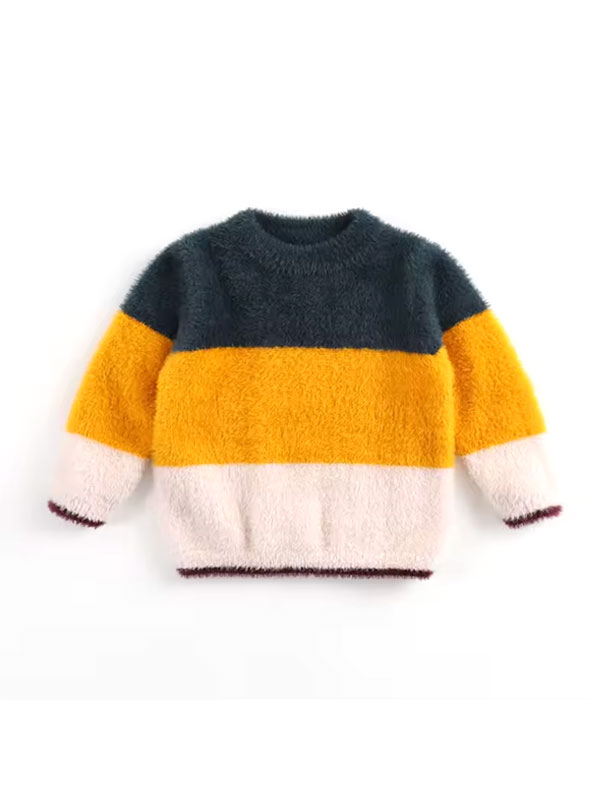 Girls Color Block Pullover