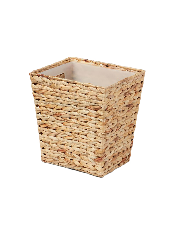 Light woven wastepaper basket
