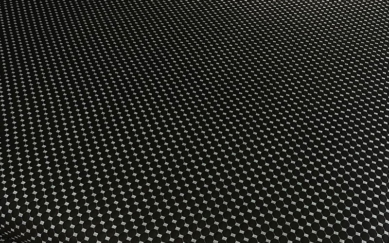 Argyle pattern polyester fabric
