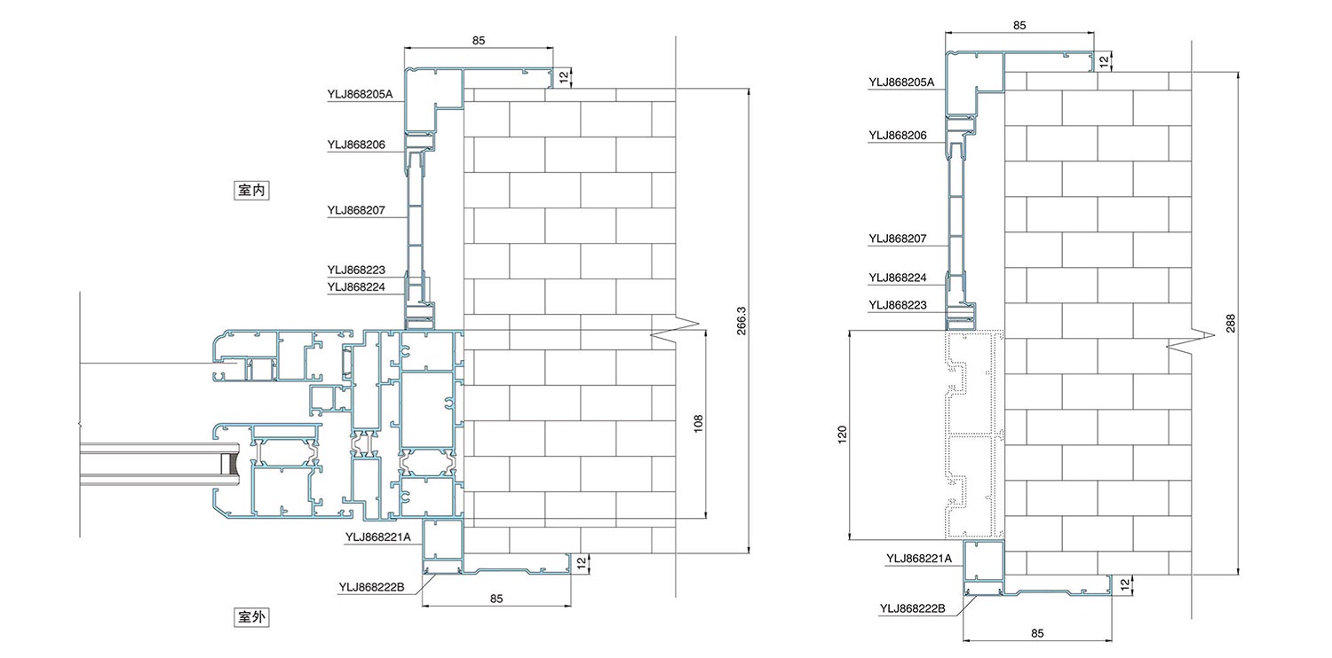 Custom curtain wall