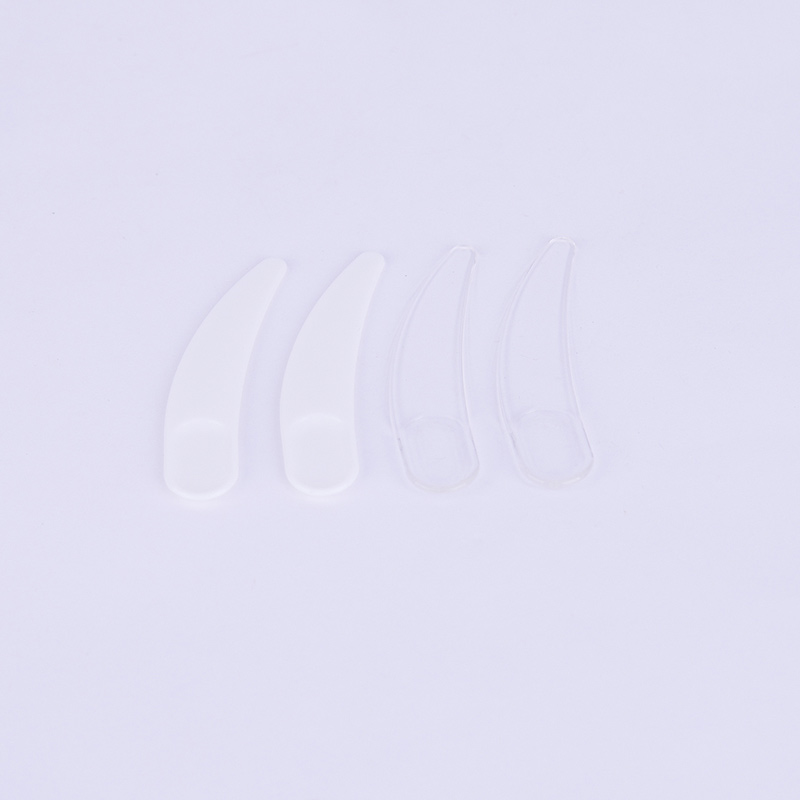  White Transparent Cosmetic Plastic Spoon