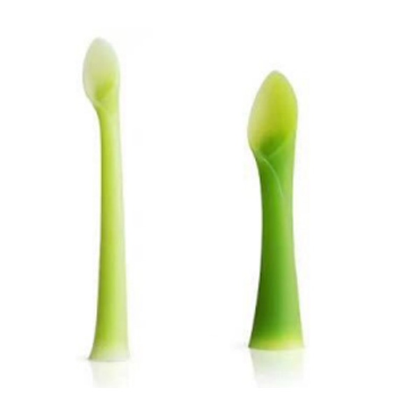 Bamboo Leaf Teether Silicone Spoon