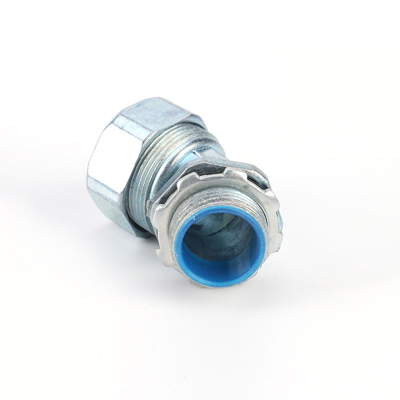 45 degree conduit zinc alloy connector