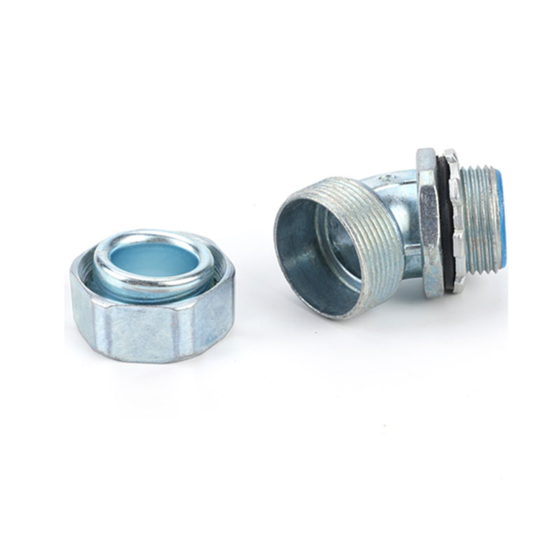 45 degree conduit zinc alloy connector